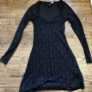 Xs lace black dress